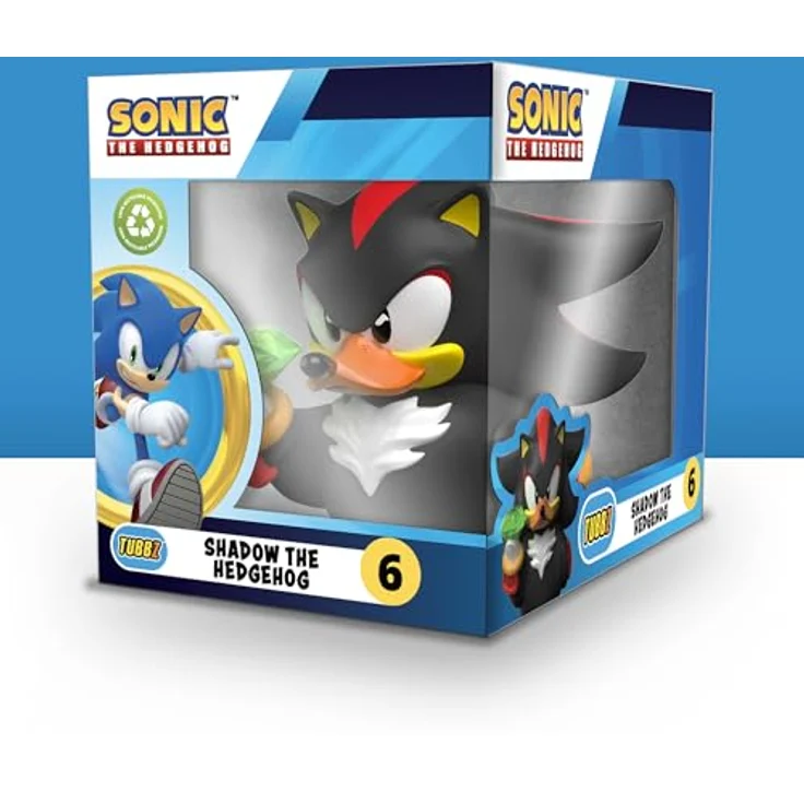 TUBBZ Shadow Sammler-Vinyl-Gummiente Figur, 9 cm groß, offizielle Sonic The Hedgehog-Merchandise in farbenfroher Box-Ausgabe – Bild 2