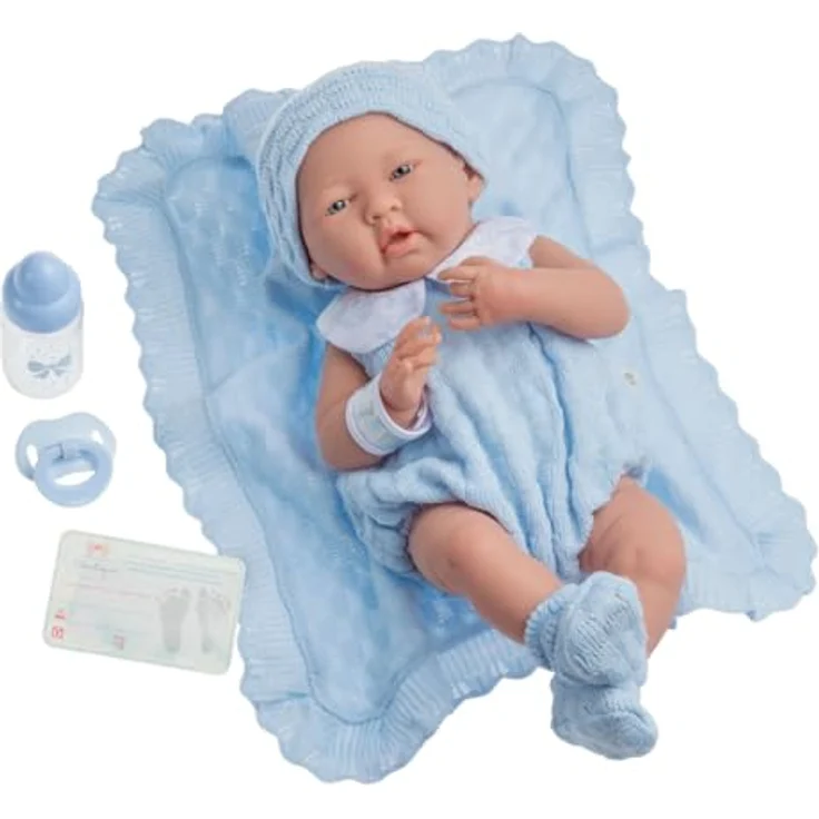 JC TOYS - „Newborn“-Babypuppe, blau (18054) – Bild 2