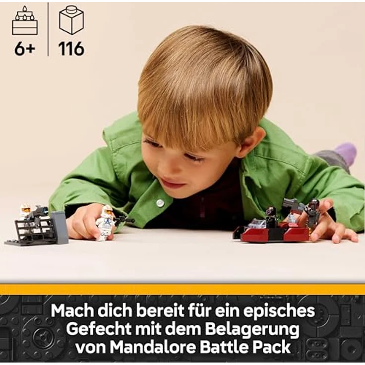 LEGO Star Wars 75449 Belagerung von Mandalore Battle Pack, Action-Spielzeug mit 4 Minifiguren, Speederbike und Blastern für Kinder ab 6 Jahren – Bild 2