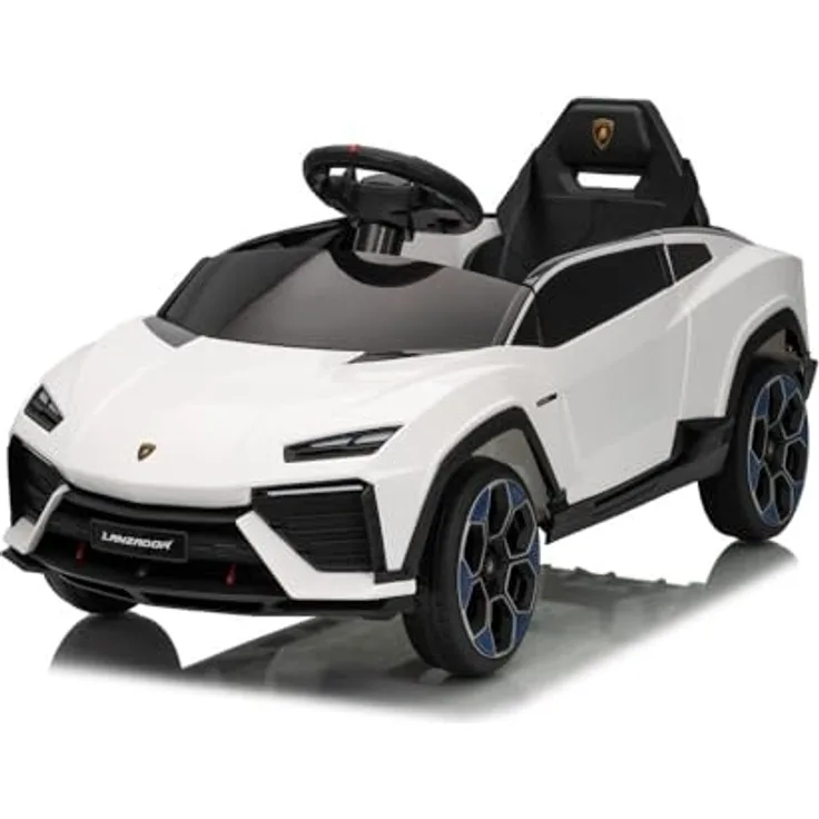 schnaeppchenmeile-online Kinder Elektroauto Lamborghini Lanzador 12V, mit zwei Motoren, Fernbedienung und Audio-Funktion