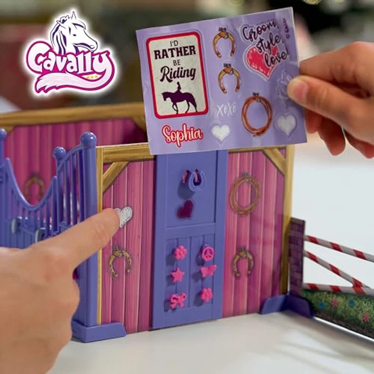 CRAZE CAVALLY Adventskalender Kinder - Pferde Spielzeug Adventskalender Mädchen, Pferdefigur mit Reiter und magischer Farbentfaltung, viel Zubehör – Bild 5