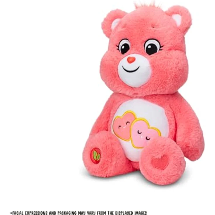 Care Bears Love-A-Lot Bear 22084, 14 Zoll kuschelweicher Plüschbär in Pink, Sammelspielzeug für Kinder ab 4 Jahren – Bild 3