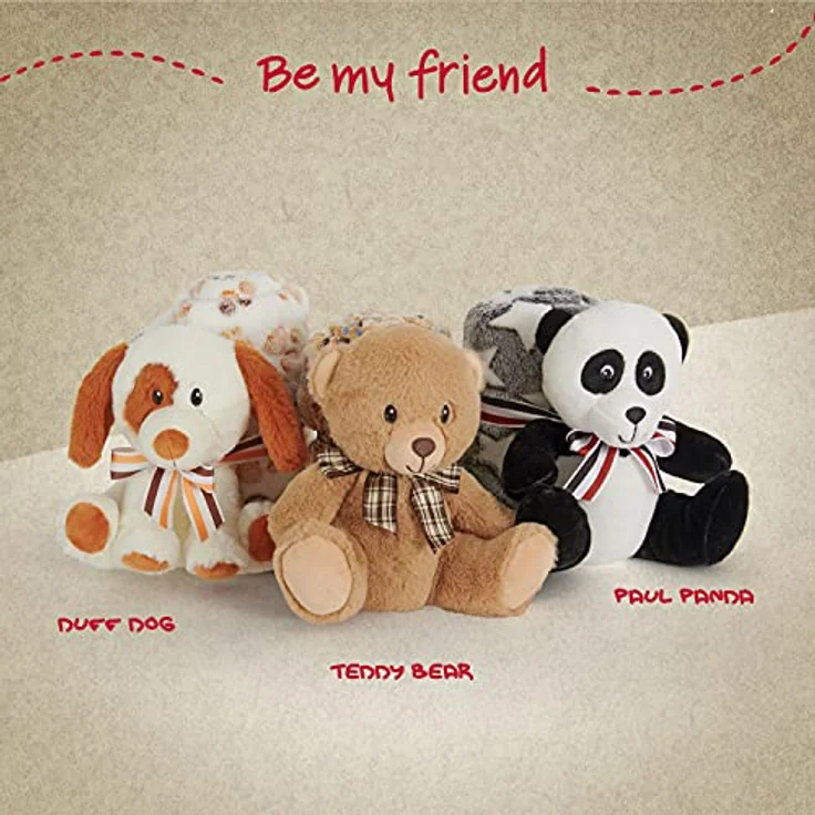 Perletti Pluszowa Maskotka Teddy Bear mit Mikkim Kocem, 22 cm, offizielles Kuscheltier – Bild 6