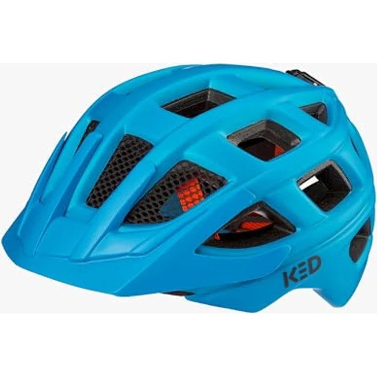 KED Kids Youth Kailu Fahrradhelm, Blue Matt, S (49-53cm) - Made in Germany, MAX Shell-Technologie, Vielseitig einstellbares Verstellsystem – Bild 2