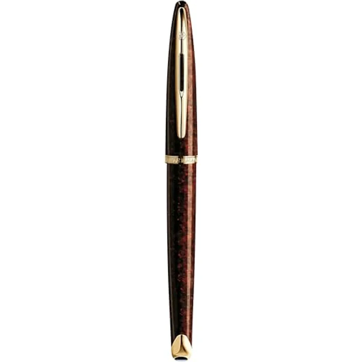 Waterman Expert, Schreibstift mit palladium-plattierten Zierteilen, satinierter Edelstahl-Oberfläche, blauer Tinte, mittel (M), Silber – Bild 5