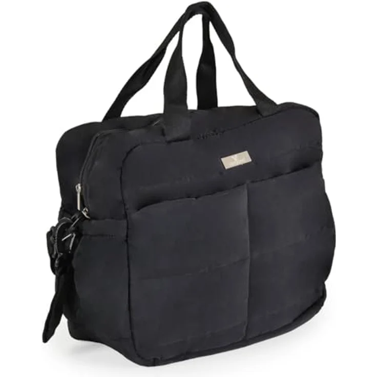 Cangaroo Wickeltasche Solana, mit Wickelunterlage, isolierten Seitentaschen und Clipverschluss für Kinderwagen, grau – Bild 2