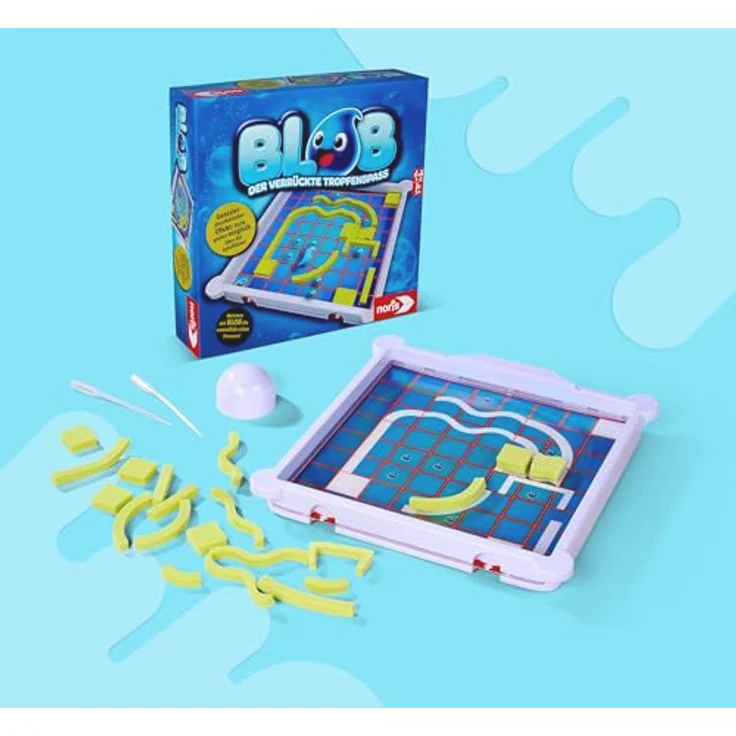 Noris Blob 606064711, Brettspiel mit hydrophober Oberfläche für 1-2 Spieler, ab 5 Jahren – Bild 5