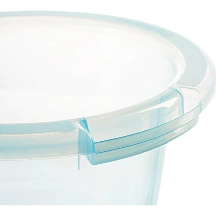 tummy tub das Original - Badeeimer kippsicher, rutschfest und schadstofffrei, blau, für Kleinkinder – Bild 3