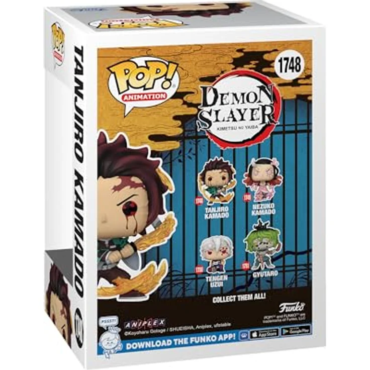 Funko Pop! Animation: DS - Tanjiro Kamado (Sun Breathing) - Demon Slayer - Vinyl-Sammelfigur - Geschenkidee - Offizielle Handelswaren - Spielzeug Für Kinder und Erwachsene - Anime Fans - 9,5 cm - Hochwertiges Vinyl - Idea für Demon Slayer Sammler – Bild 3