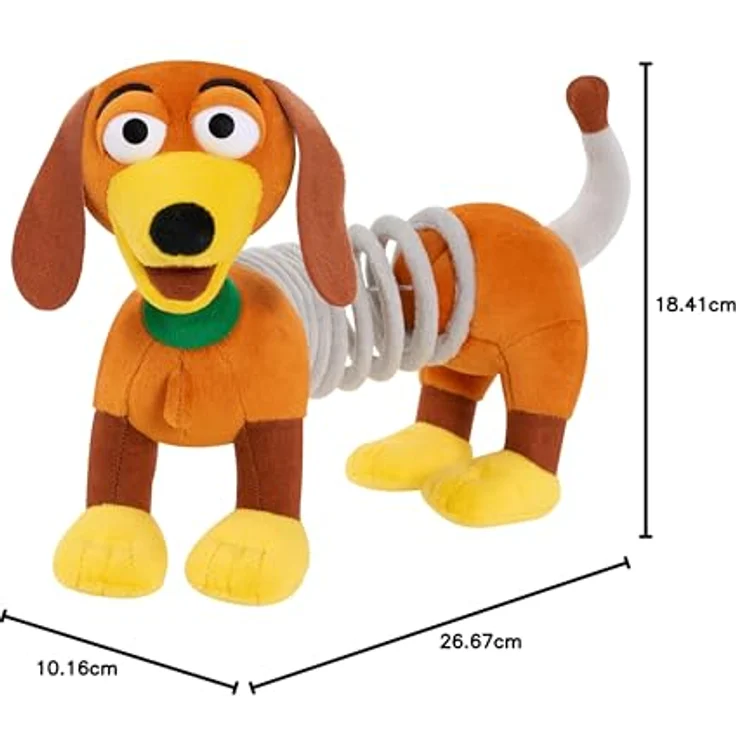 Just Play Ltd. Disney und Pixar Toy Story Slinky Dog Plushie, Plüschtier mit 10 Zoll Länge und weichem, kuscheligem Material – Bild 6