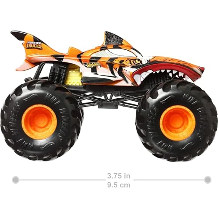 Hot Wheels Monster Trucks JDR02, Oversized Die-Cast-Spielzeugtruck im Maßstab 1:24 mit riesigen Rädern und coolen Designs – Bild 2