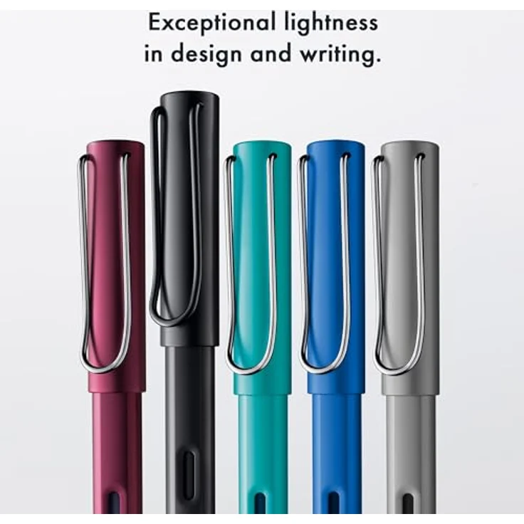 LAMY AL-Star Füller 071 SCHWARZ Stärke M, Leichter Schreibklassiker aus Aluminium, inkl. blauer Tintenpatrone – Bild 6