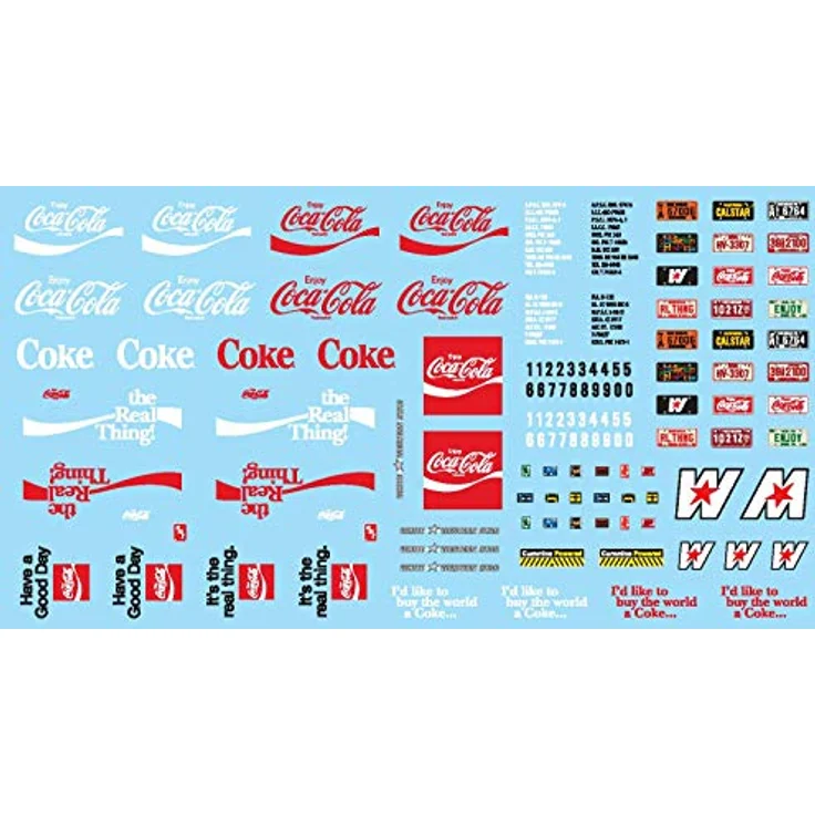 AMT Round2 591160 - 1/25 White Western Star Semi Tractor, Plastikmodellbausatz mit Coca-Cola-Werbung – Bild 5