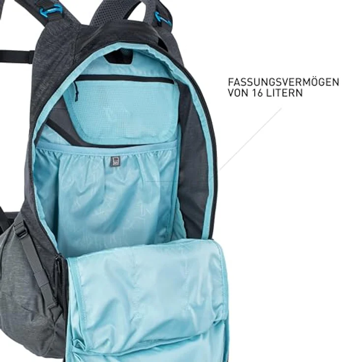 Evoc Trail Pro 16 L - Rucksack - Schwarz/Grau S/M – Bild 4