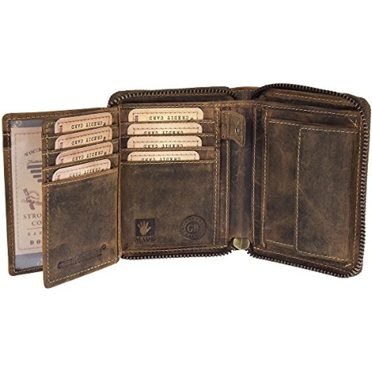 Greenburry Green Burry Zipper Wallet Brown - Preisvergleich – Bild 4