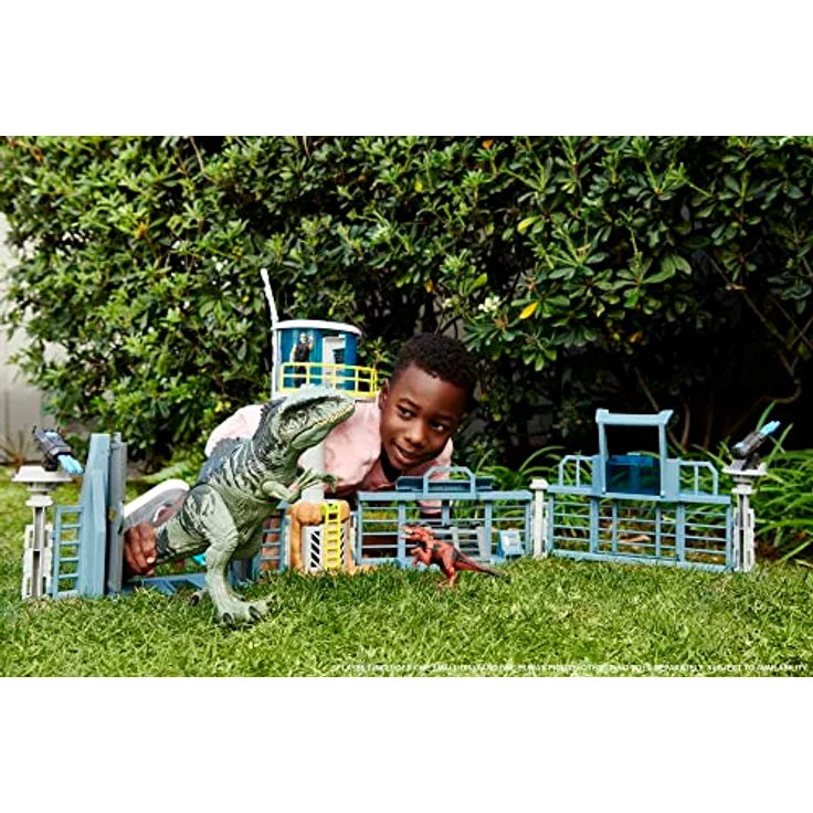 Jurassic World GYW86 - Strike 'n Roar Riesen-Dino Giganotosaurus Spielfigur, beweglich mit Brüll- und Schnapp-Reaktion, mit AR-Funktion, Spielzeug für Kinder ab 4 Jahren - Preisvergleich – Bild 3