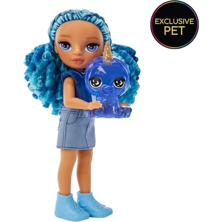 Rainbow High Littles Dolls - Sapphire (Blue) Ankleidepuppe mit passenden Accessoires, langem Haar und süßem Miniatur-Haustier – Bild 5