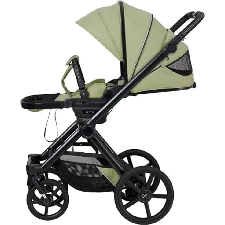 Hartan Kinderwagenset IVY GTR Outdoor, 3-teilig, Hellgrün, mit Federung, kugelgelagerten Rädern, 5-Punkte-Gurt, Made in Germany, EN 1888, UV 50+ – Bild 5