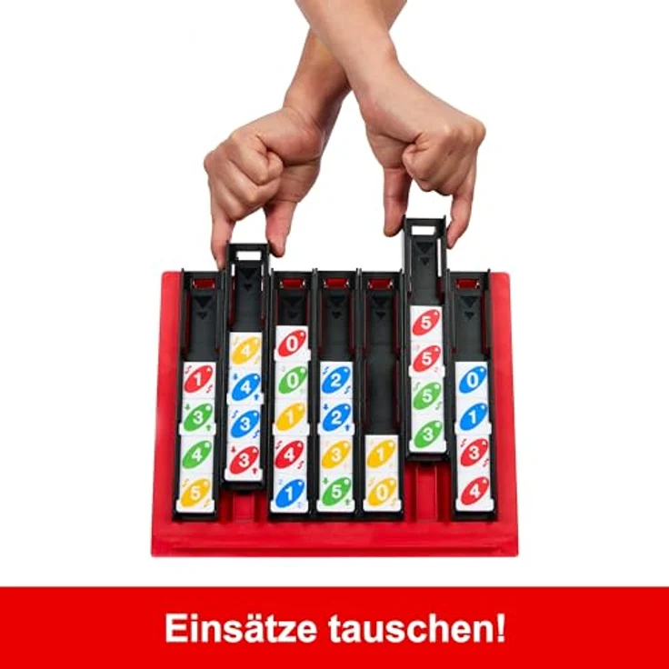 Mattel Games UNO Quatro Spiel für Film- und Familienabende, Spieleabende, Reisen, Camping und Partys, HPF82 – Bild 4