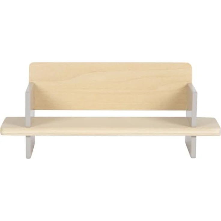 Small Foot Puppenhausmöbel Wohnzimmer-Set, 12-teilig, modernes Design mit Sofa, Stehlampe und Fernseher, Naturfarben – Bild 5