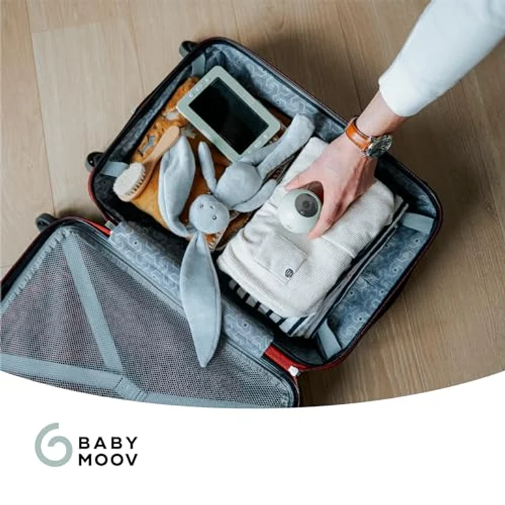 Babymoov YOO GO PLUS HD, Zusatzkamera für Babyphone mit HD-Bildqualität, wiederaufladbarem Akku und Gegensprechfunktion – Bild 6