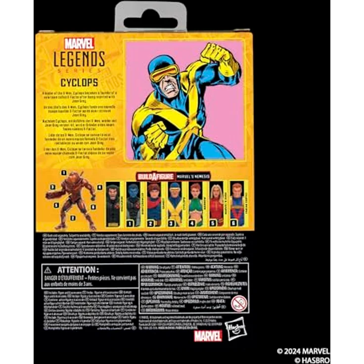 Hasbro Marvel Legends Marvel X-Men Cyclops Actionfigur 15 cm mit 5 Accessoires, gelb – Bild 11