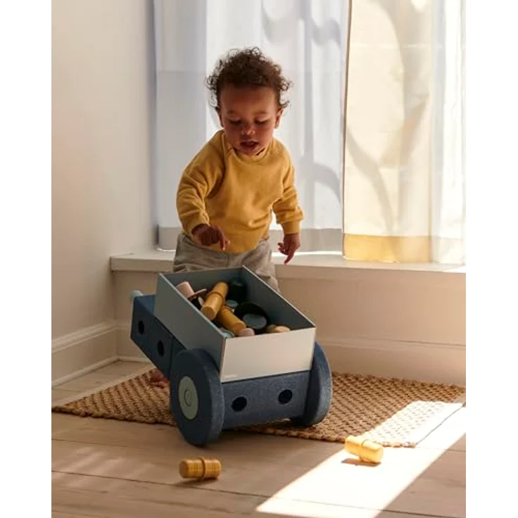 Modu 3-in-1 Baby Walker, Lauflernhilfe, Schubkarre und Tritthocker, 48 x 27 x 44 cm, fördert Motorik mit Spielzeugen – Bild 4