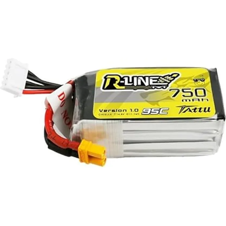 Tattu R-Line LiPo Akku 95C XT30, 750mAh 4S für Ferngesteuerte Fahrzeuge