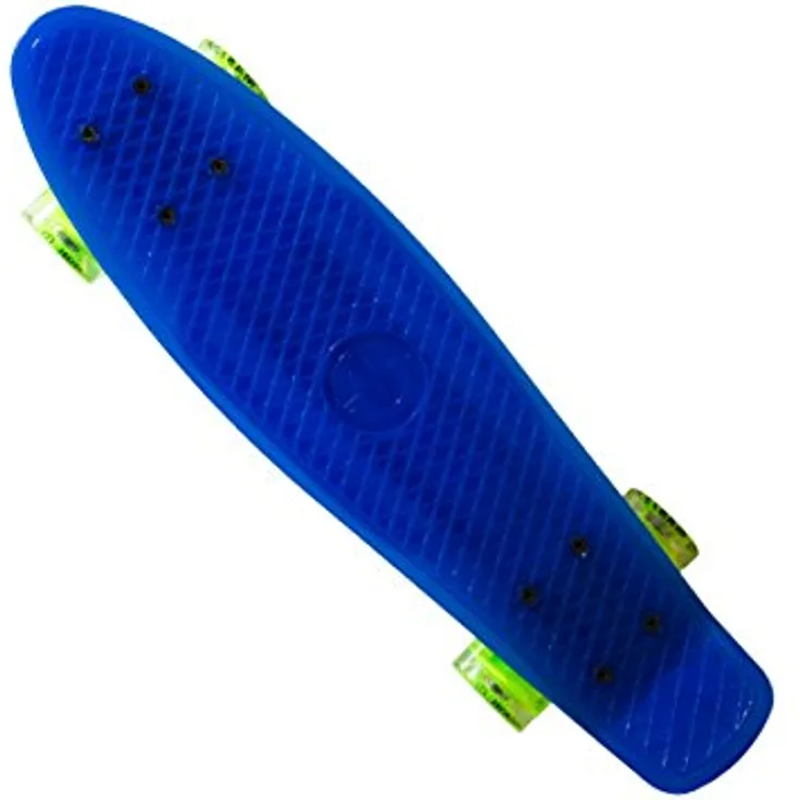 Master Kunststoff-Board mit Leuchtrollen Mini Cruiser, Blau, One Size