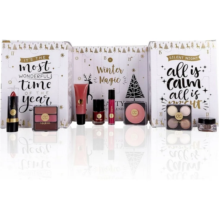 ACCENTRA Adventskalender Accentra Adventskalender Dekorativkosmetik Winter Magic 3452453IT Makeup Adventskalender für Damen & Teenager Mädchen in winterlichen Farben – Bild 1