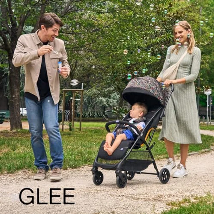 Chicco Glee lighter Kinderwagen, Buggy, automatischer Schließmechanismus, breiter Sitz, hochwertige Räder, bis zu 22 kg, black – Bild 3