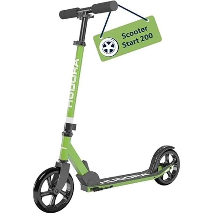 Hudora Cityroller Scooter Start 200, höhenverstellbarer und zusammenklappbarer Cityroller für Kinder und Erwachsene bis 100kg mit Ständer – Bild 2