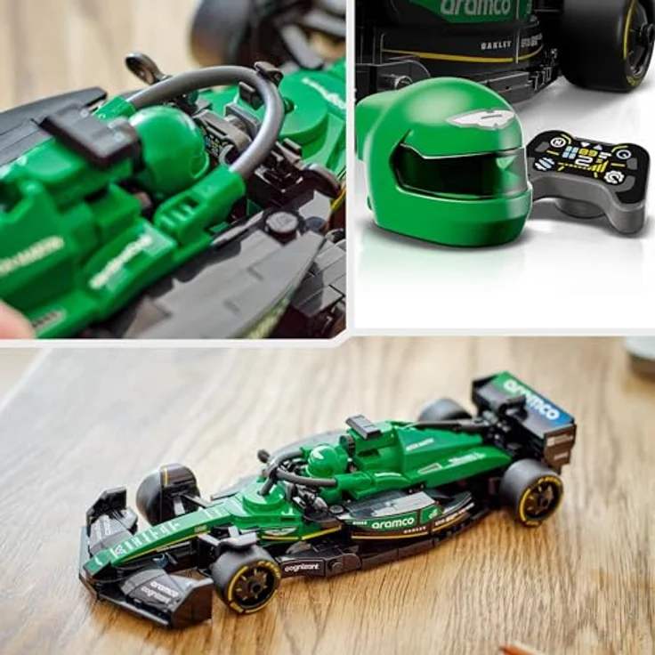 LEGO Speed Champions Aston Martin Aramco F1 AMR24 Rennauto - Spielzeug mit Formel 1 Minifigur - baubares Modellauto für Jungen und Mädchen ab 10 Jahren und erwachsene Motorsport Fans 77245 – Bild 5