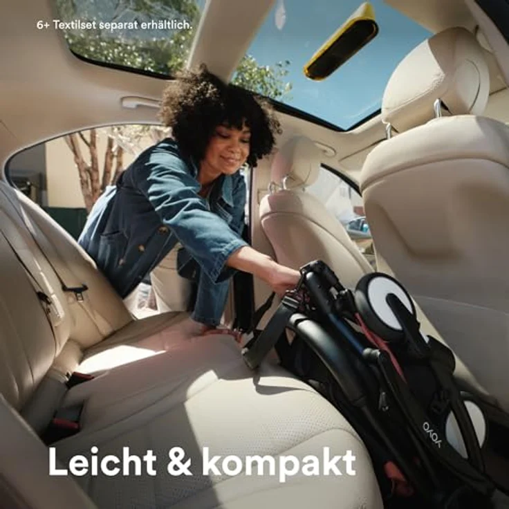 Stokke Kinder-Buggy YOYO³ Gestell - Kompaktes Faltsystem, mitwachsend, Flugzeug tauglich – Bild 4