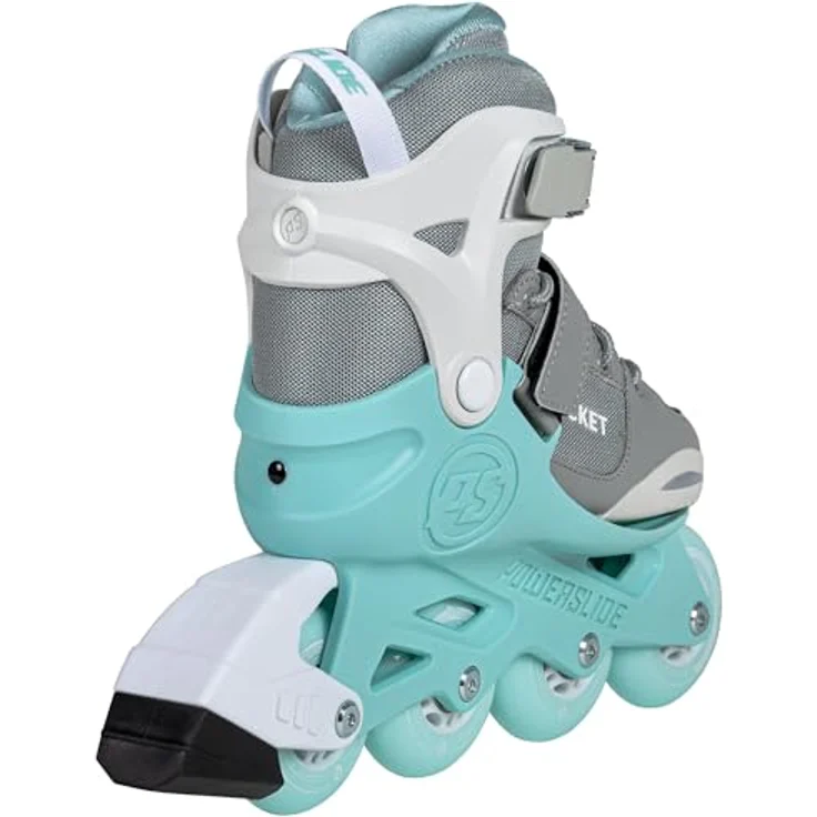 Powerslide Inline Skates Rocket Grey, größenverstellbar, Grau/Grün für Kinder, ABEC 7 Pro Kugellager, Art. nr.: 940674 – Bild 3
