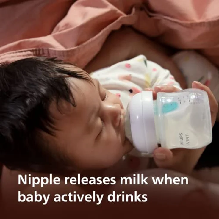 Philips Avent Natural Response AirFree SCY673/01 Babyflasche 1 m+, Flow 3, 260 ml, ergonomisches Design zur Förderung der Saugeraktivität – Bild 5