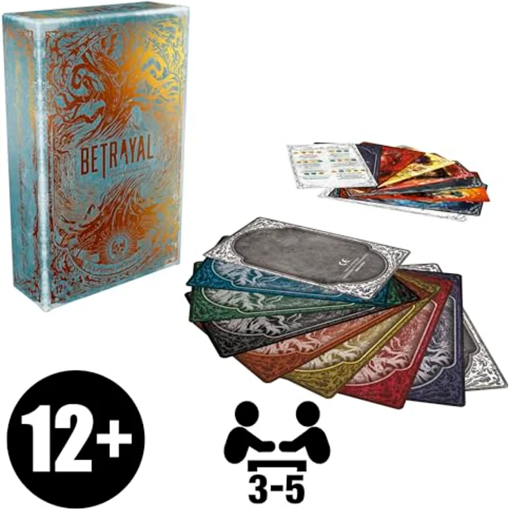 Hasbro Betrayal: Die verlorenen Seelen Kartenspiel, für 3-5 Spieler ab 12 Jahren, inkl. 6 Fluchkarten, 34 Gegenstandskarten und Omenkarten – Bild 2