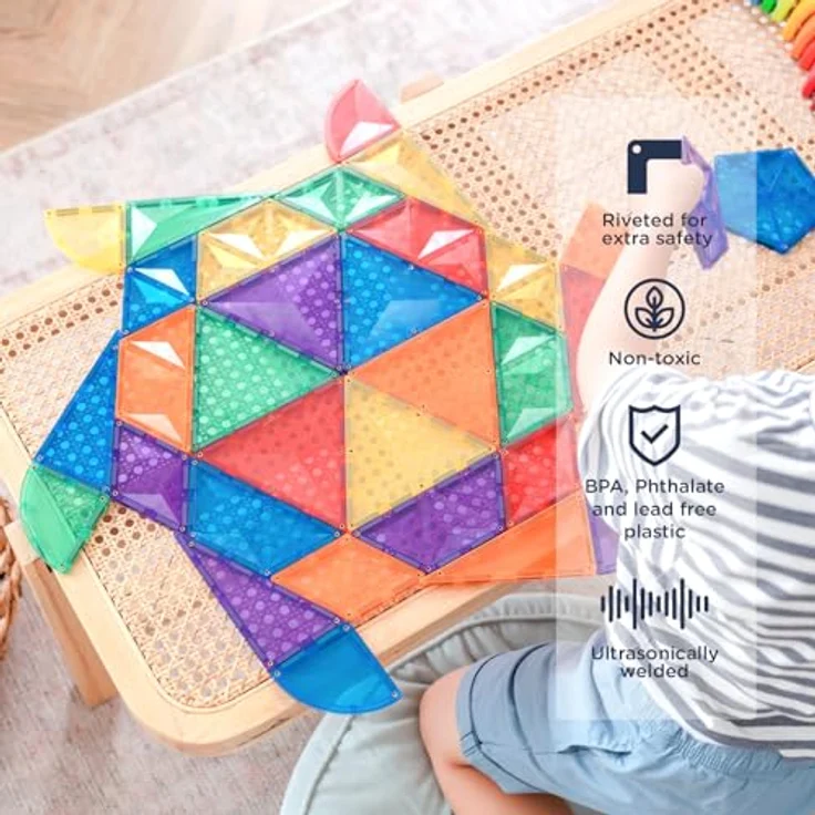 Connetix Rainbow Shape Expansion Magnetspielbausteine, pädagogisches Lernspiel, 36 Teile, ab 3 Jahren – Bild 3