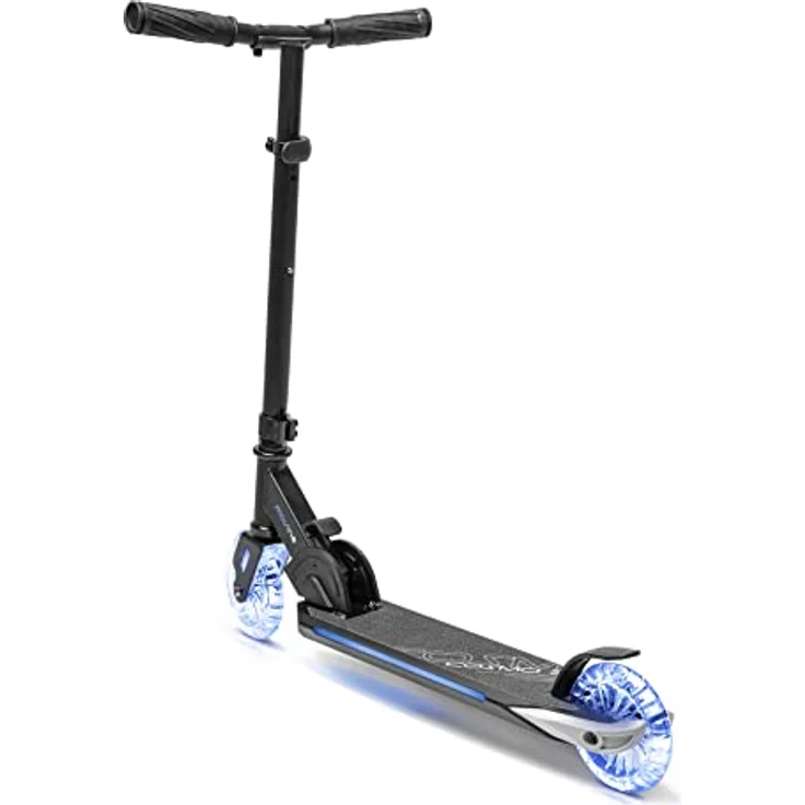 Movino Cityroller Cosmo 2, Kinderroller Schwarz mit ABEC-7 Kugellagern, max. Benutzergewicht 50 kg, höhenverstellbarer Lenker bis 81 cm – Bild 5