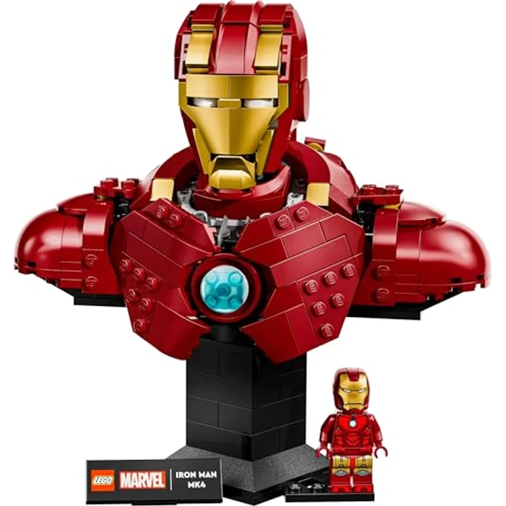 LEGO Marvel 76327, Iron Man MK4 Büste, 436-teilig, 17 cm hoch, für Erwachsene – Bild 2