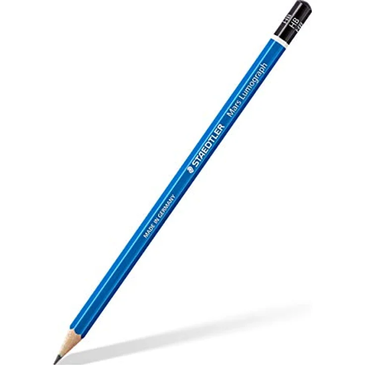 STAEDTLER Zeichenbleistift Mars Lumograph, Härtegrad HB, 12 Bleistifte in Faltschachtel, 100-HB, hohe Qualität, bruchfest, spezielle Minenrezeptur, Sechskantform, von Staedtler – Bild 2