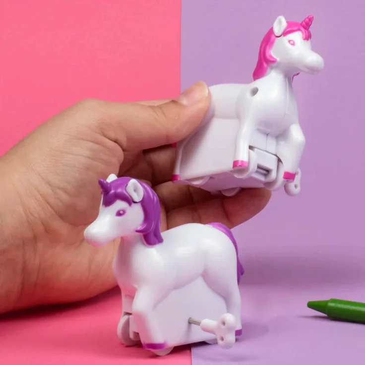 ThumbsUp! 1001753, aufziehbares Einhorn-Spielzeug für Rennen, bunt