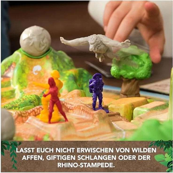 Spin Master Games Jumanji Stampede - großes kooperatives 3D-Abenteuerspiel für die ganze Familie, 2-4 Spielerinnen, ab 8 Jahren - Preisvergleich – Bild 5
