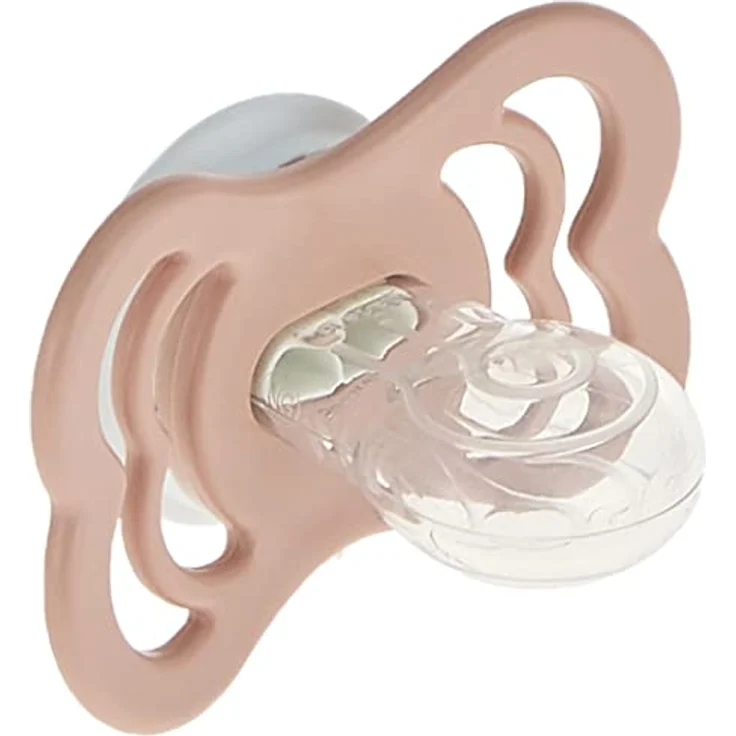 BIBS Supreme Schnuller 2er-Pack, BPA-frei, Symmetrischer Nippel. Silikon, Größe 1 (0-6 Monate), Blush / Vanilla Night – Bild 3