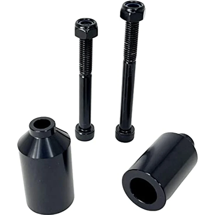 Blunt Stuntscooter Blunt Stunt Scooter Pegs Alu mit Achsen Schwarz, Aluminium Pegs, inkl. Achsen 70mm und 80mm – Bild 2