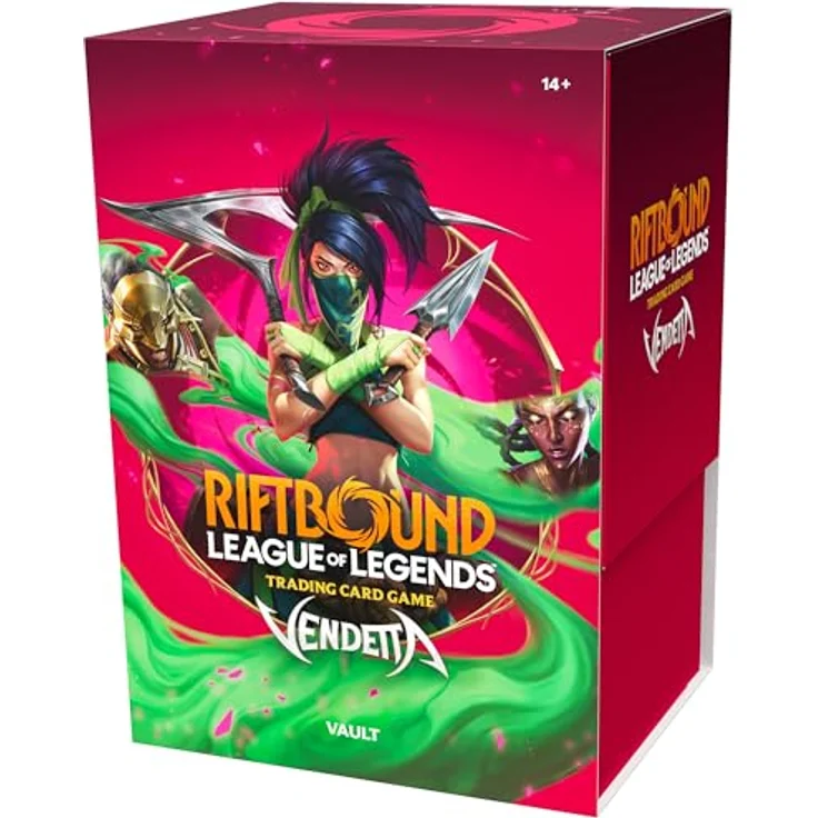 RIOT GAMES Riftbound Vendetta Vault, Sammelkartenbundle mit 6 Boosterpacks, 36 Runen und 3 Full-Art Token-Karten – Bild 6