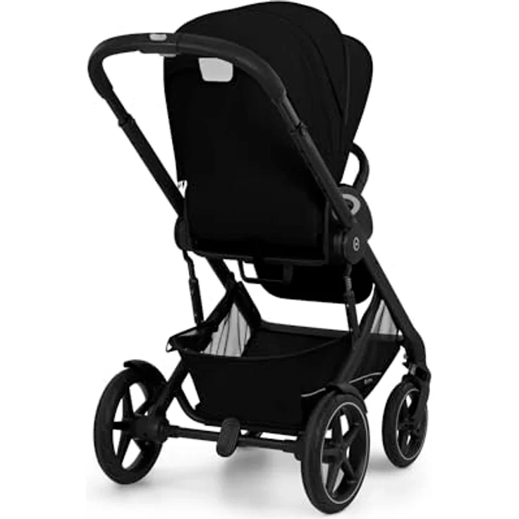 Cybex Talos S Lux, All-Terrain Kinderwagen mit pannensicheren Rädern und fortschrittlicher Federung, Moon Black – Bild 4
