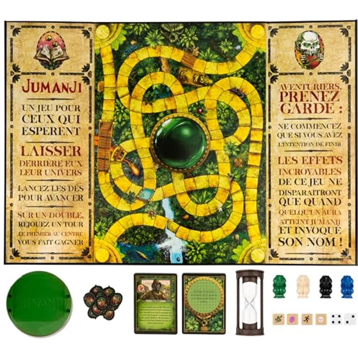 Spin Master Jumanji, Reisespielversion Größe L, Neuauflage des Brettspiels für 2-4 Spieler, französische Version – Bild 4