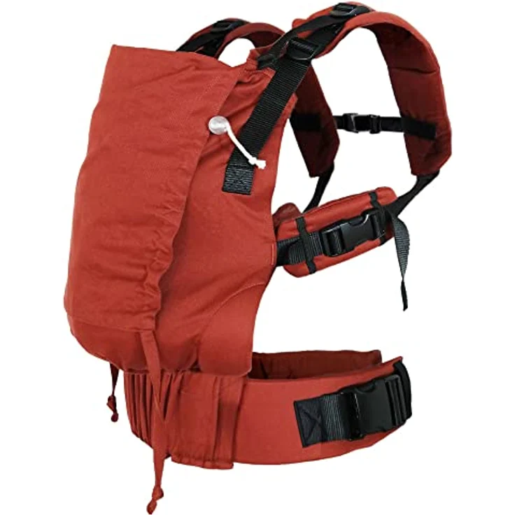 Didymos DidyFix, Babytrage mit verstellbarem Rückenteil und gepolsterten Schultergurten, Rusty Red – Bild 5