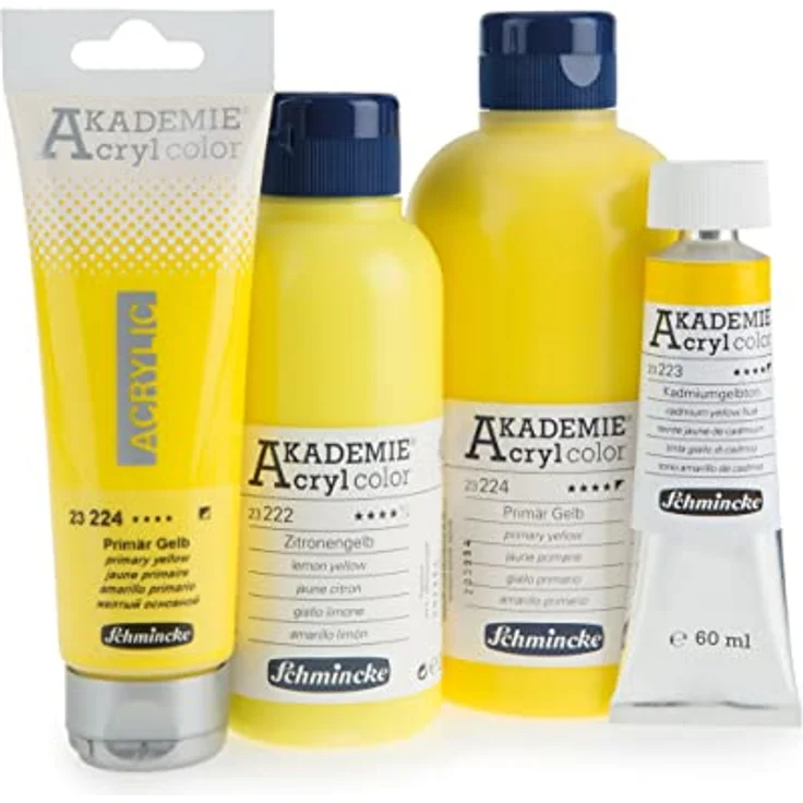 Schmincke AKADEMIE Acryl color, Laubgrün, 60 ml Tube, brillante Künstler-Acrylfarbe, hoch lichtecht und kadmiumfrei für Acrylmalerei und Mixed Media – Bild 4